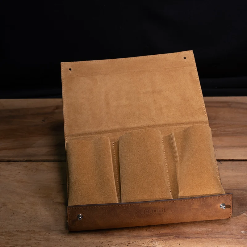 Pochette 3 Montres veau vintage