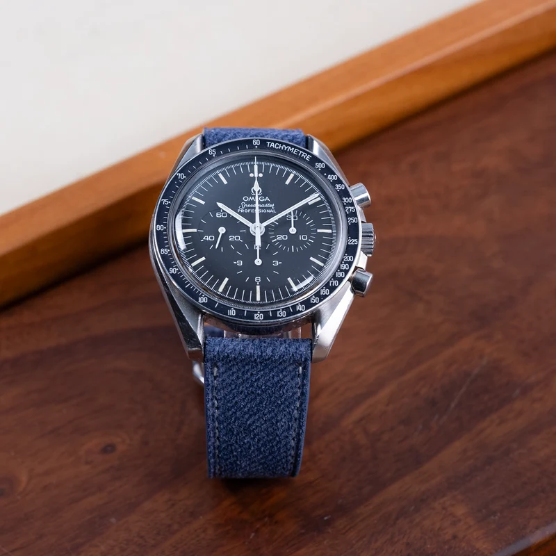 Bracelet de montre suède blue denim