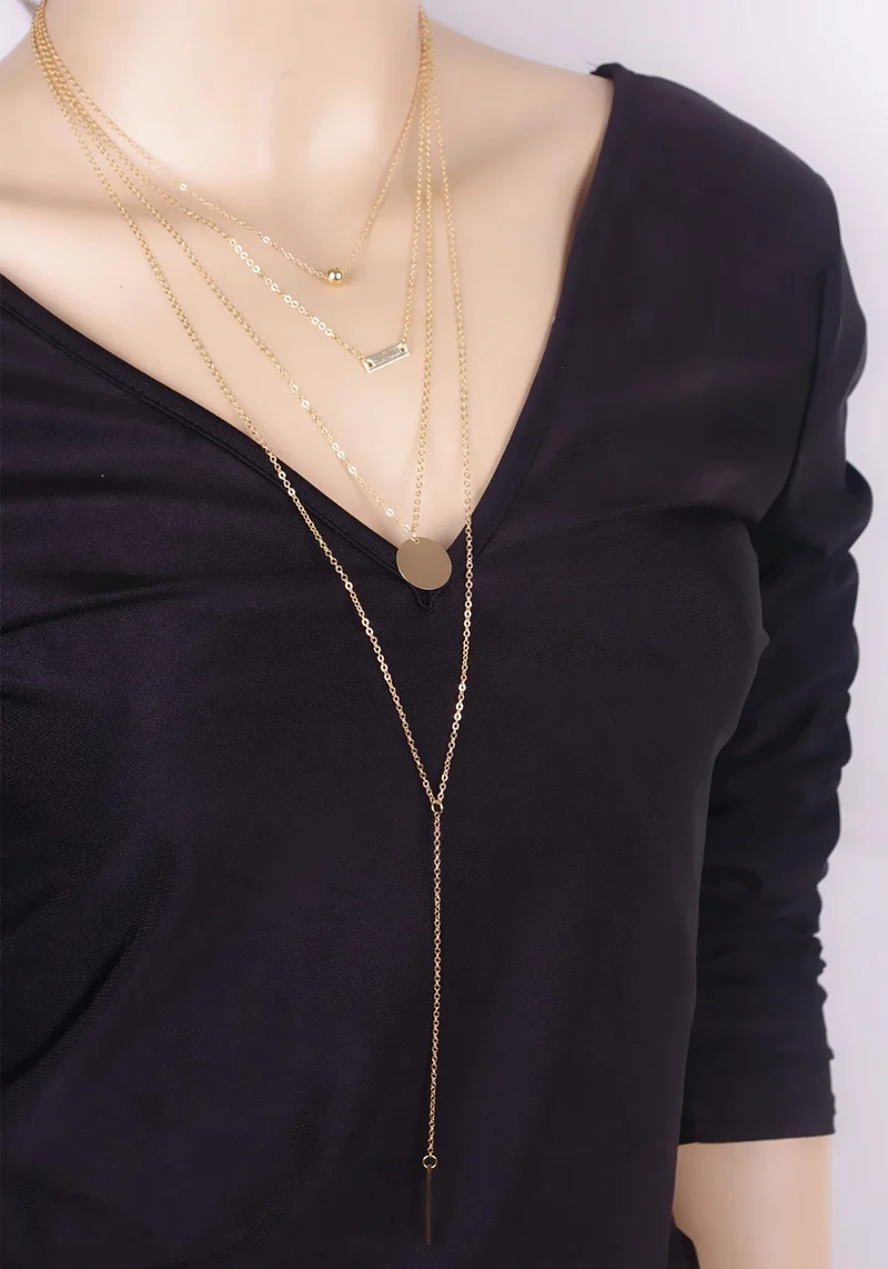 COLLIER DE MODE DORÉ