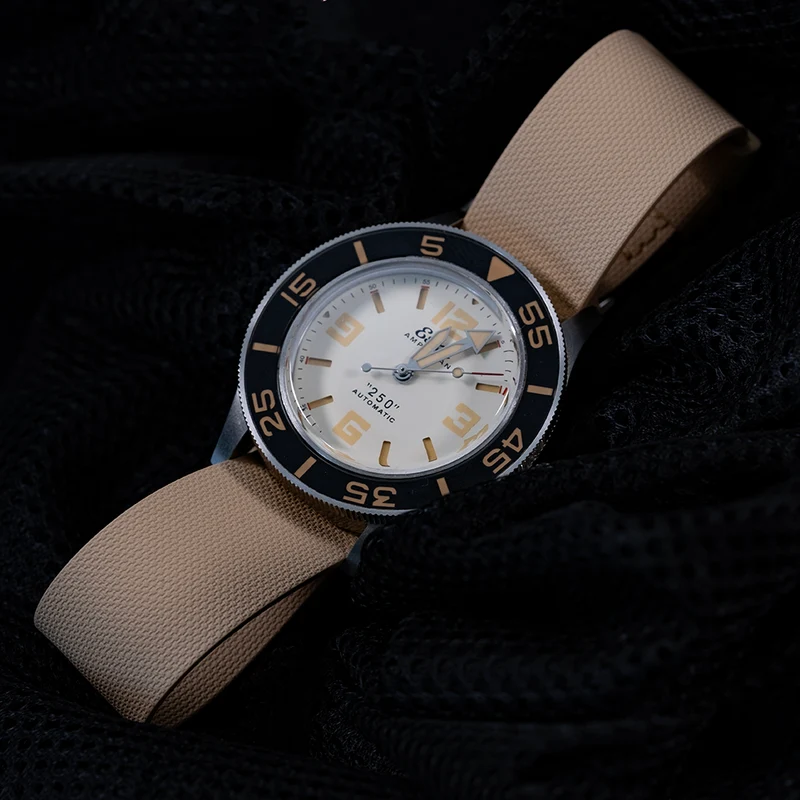 Bracelet une pièce fkm rubber sable