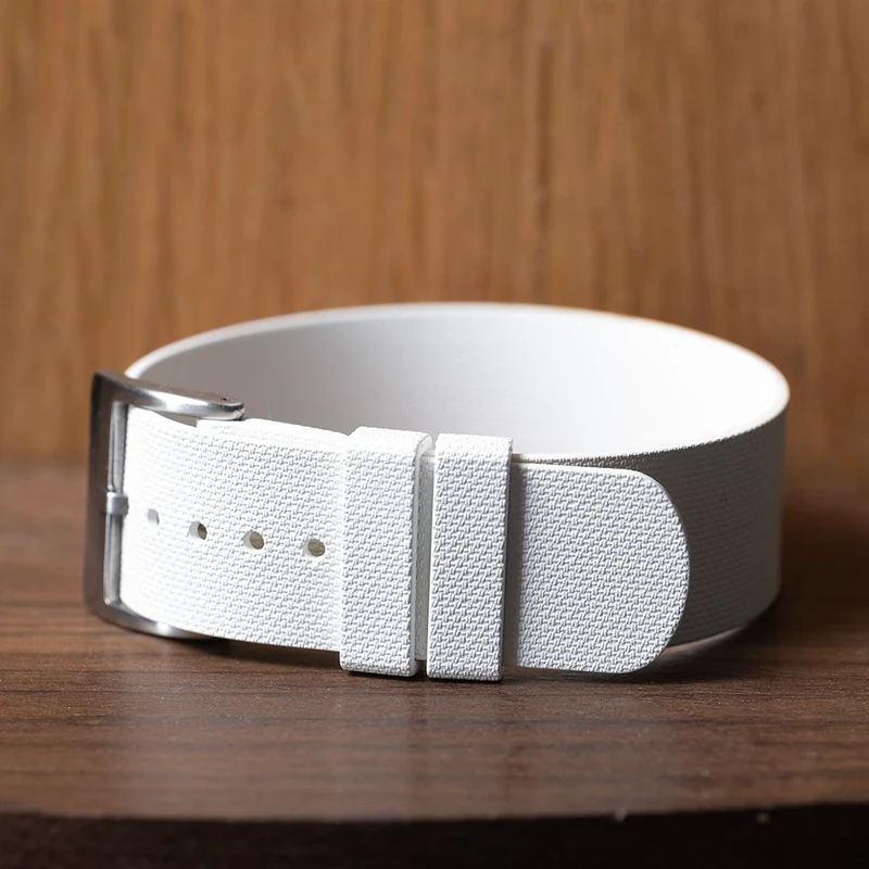 Bracelet une pièce fkm rubber blanc