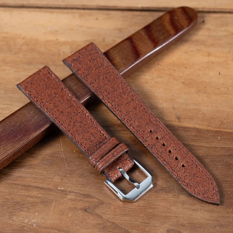 Bracelet cuir marin havane
