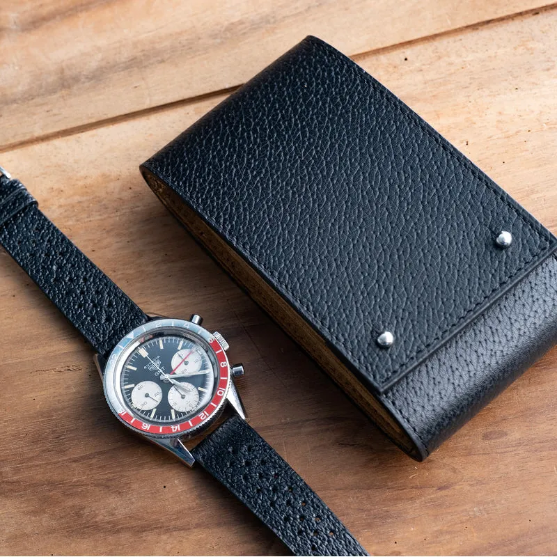 Etui une montre pigskin noir