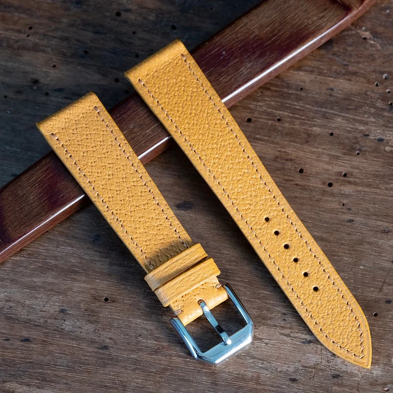 Bracelet de montre pigskin miel mat