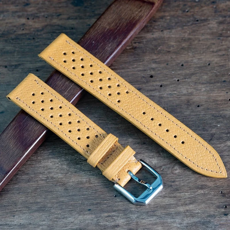 Bracelet racing pigskin miel mat