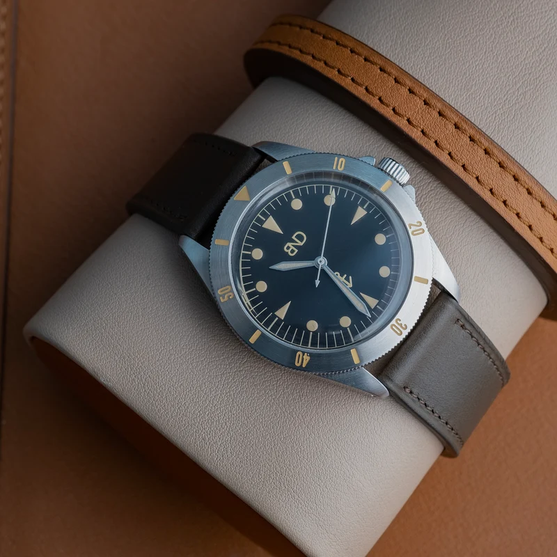 Bracelet de montre veau olive