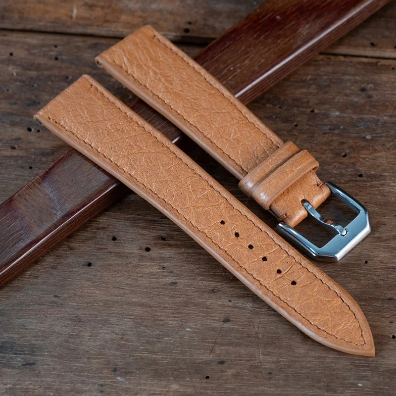 Bracelet de montre Pécari marron naturel