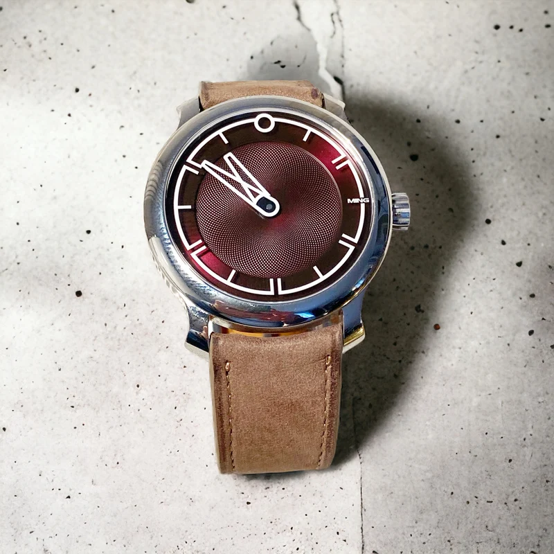 Bracelet nubuck taupe anses courbes