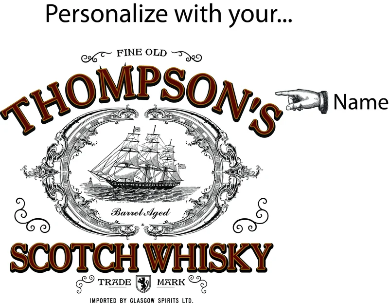 Scotch Whiskey Quarter Barrel Clock - Personalized