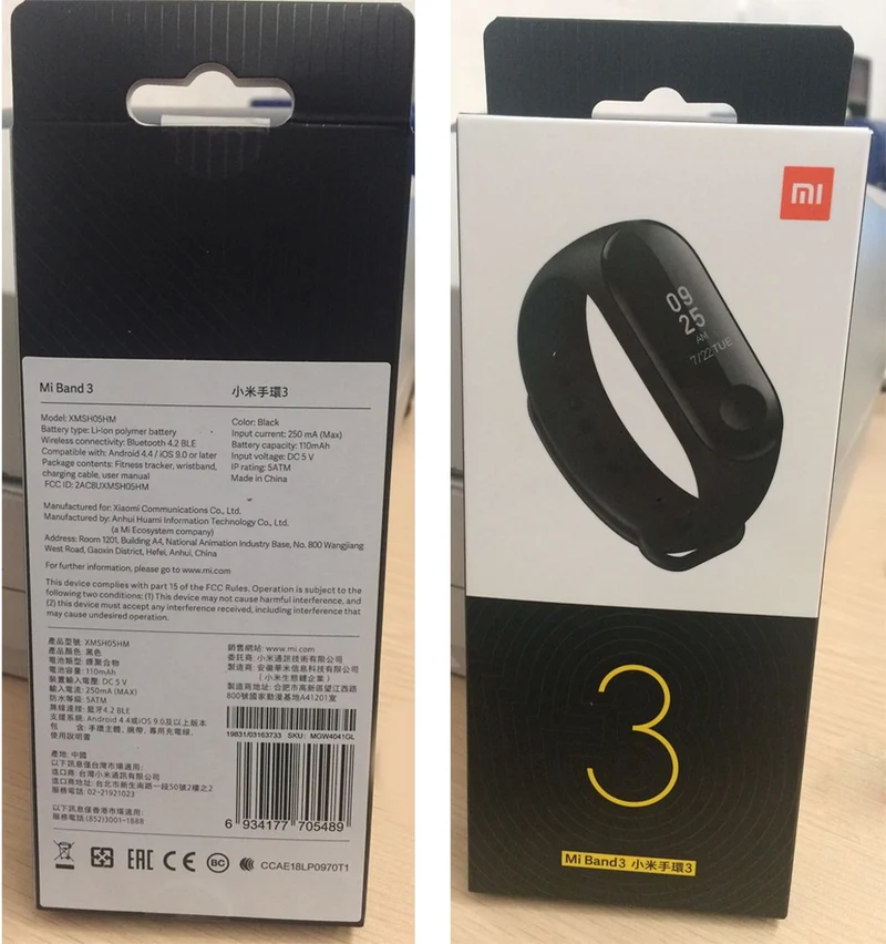 Xiaomi Mi Band 3 - SmartWatch Tracker