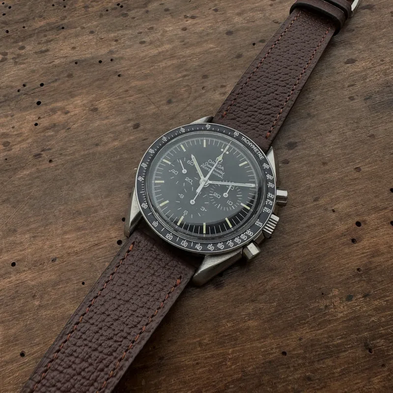 Bracelet de montre pigskin chocolat mat