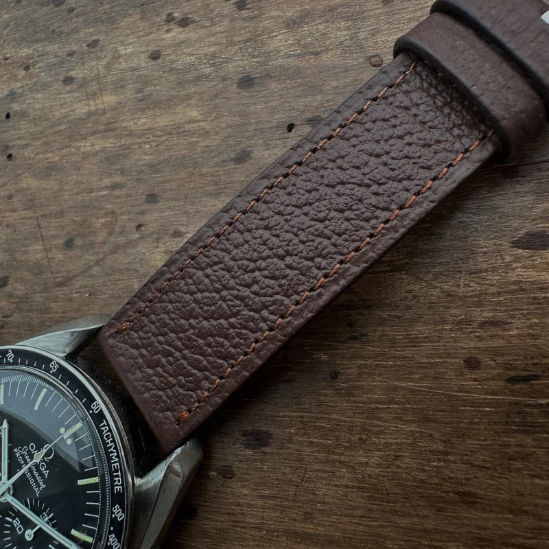 Bracelet de montre pigskin chocolat mat