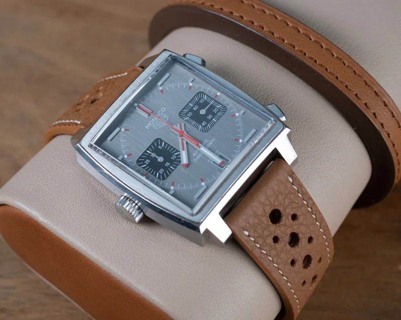 Bracelet compatible boucle tag heuer taurillon gold