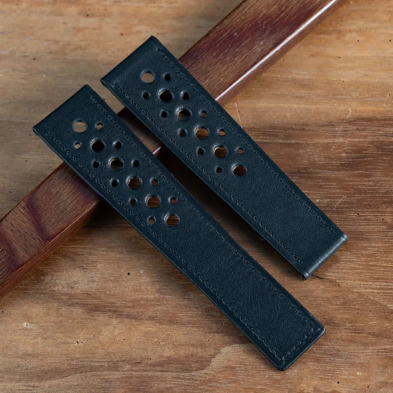 Bracelet compatible boucle tag heuer noir