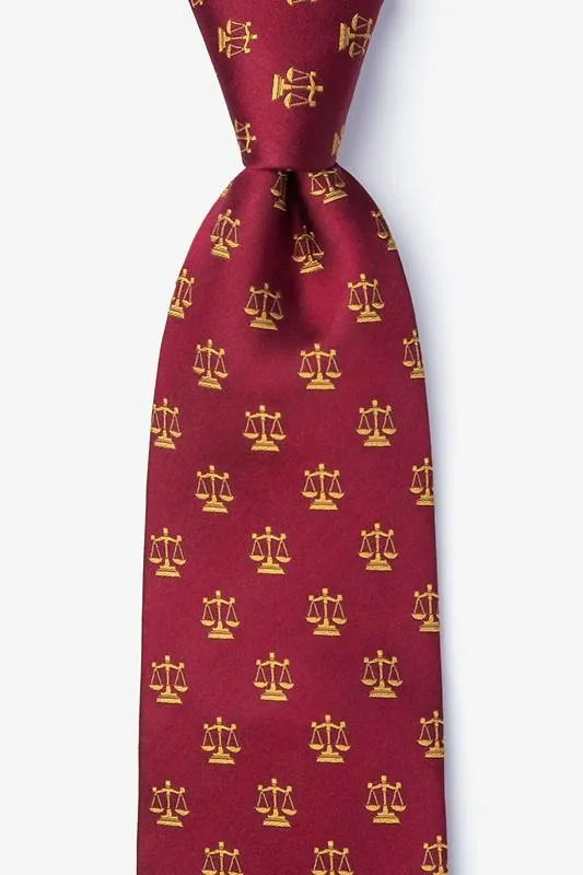 Justice Served 100% Silk Men's Law Tie