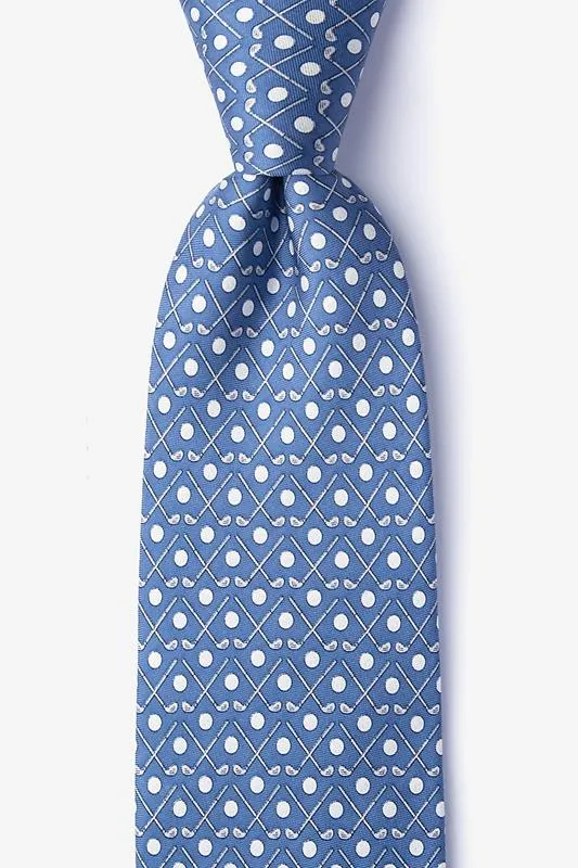 Going Clubbing 100% Silk Men's Golf Tie