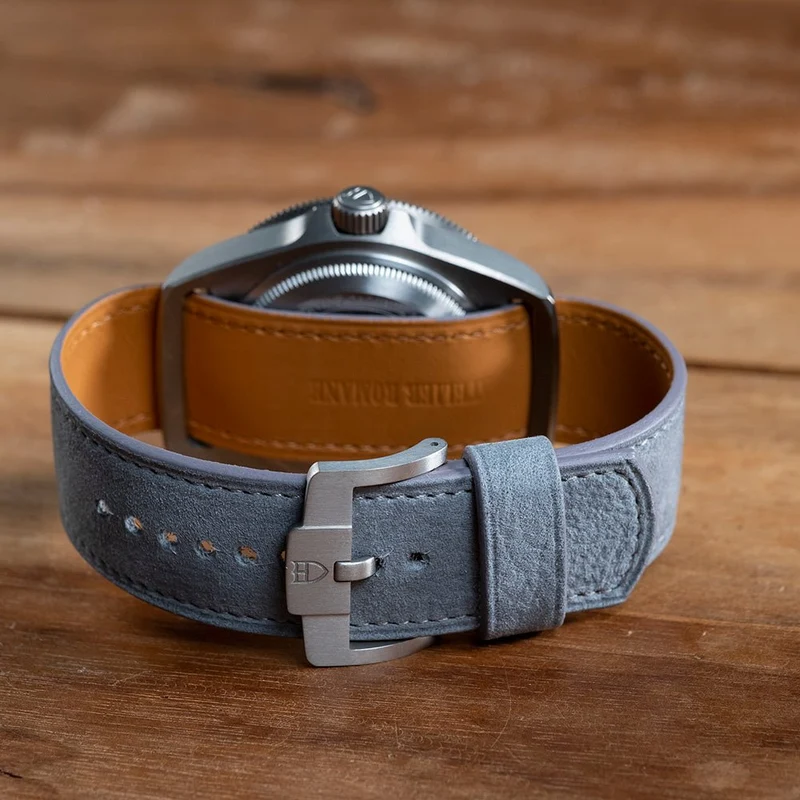 Bracelet MN nubuck gris argent