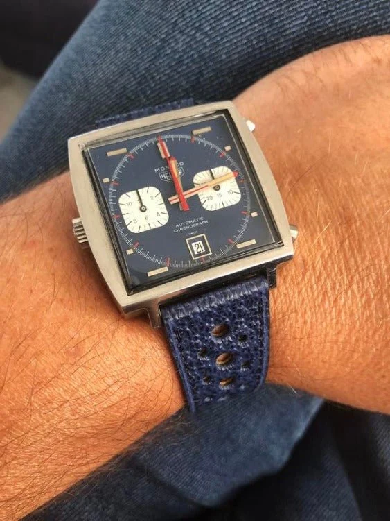 Bracelet rallye pigskin bleu