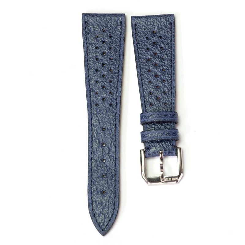 Bracelet racing pigskin bleu