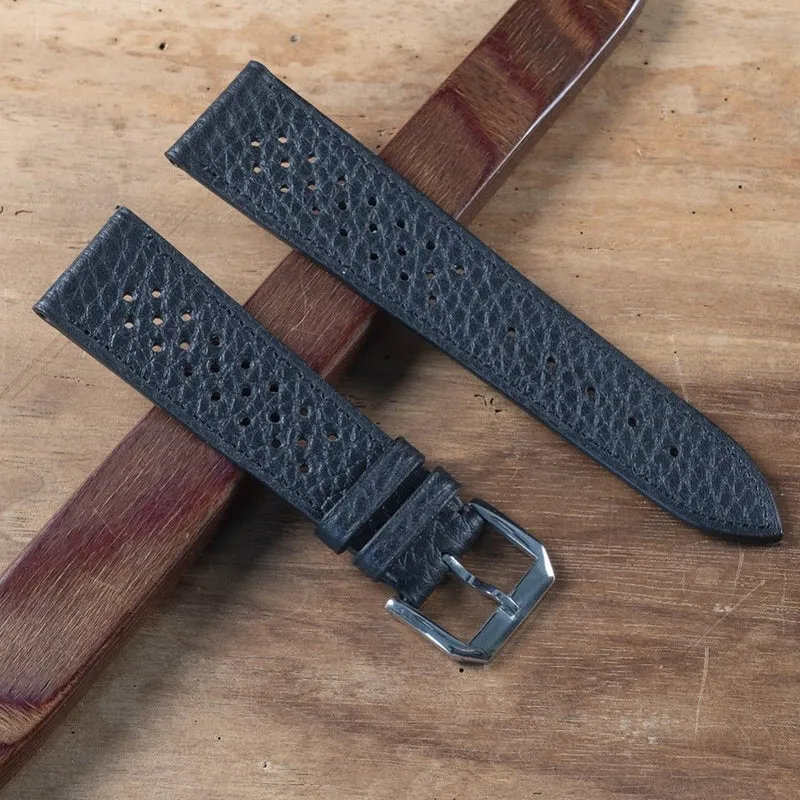 Bracelet racing taurillon noir