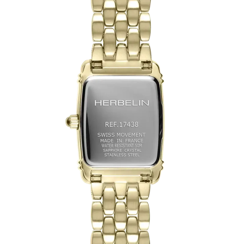 Montre Herbelin Art Déco Mini Tonneau 17438BP1N22
