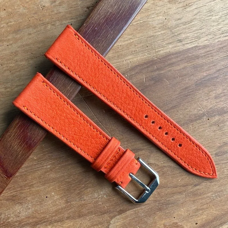 Bracelet de montre nubuck orange