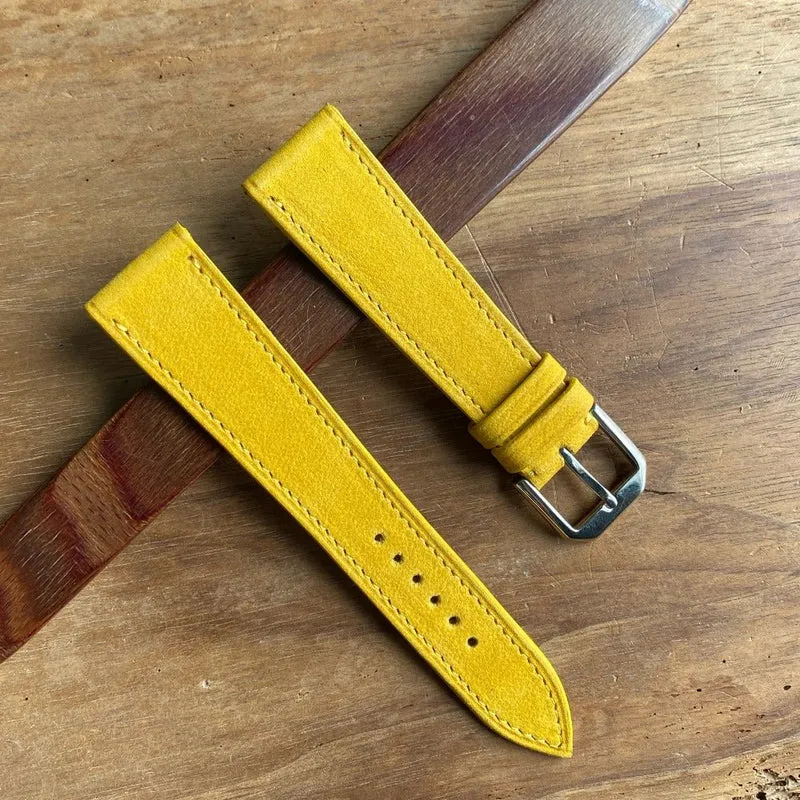 Bracelet de montre nubuck jaune