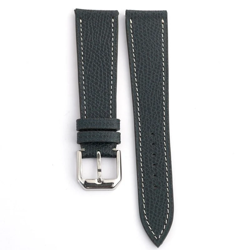 Bracelet de montre veau grainé vert