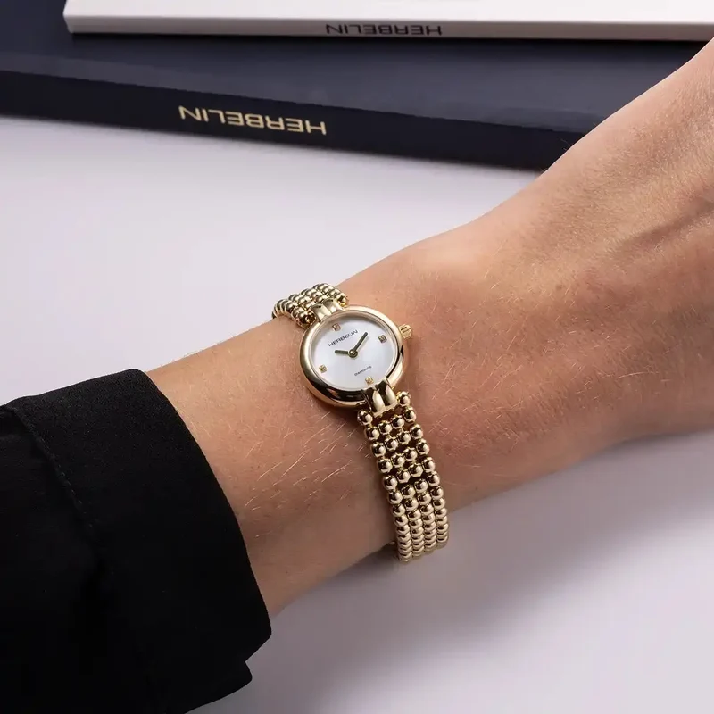 Montre Herbelin Perles Mini Diamants 17433BP1N89