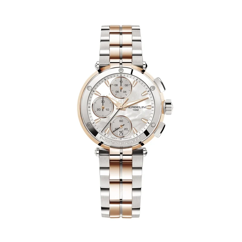 Montre Herbelin Newport Chronographe Lady 35688BTR19