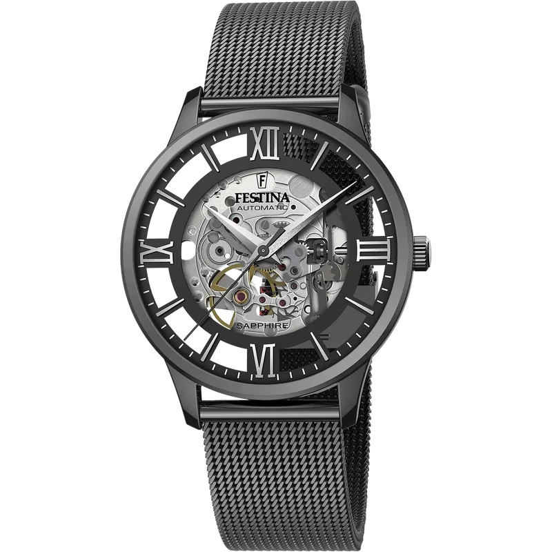 Montre Festina Automatique Black Squeleton F20535_1