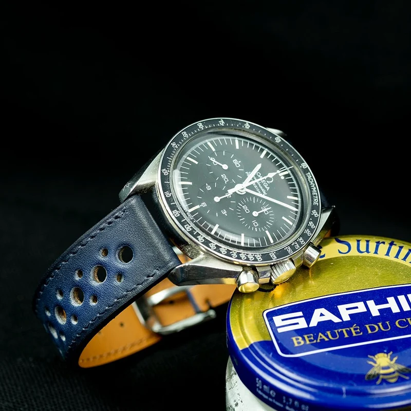 Bracelet rallye patine bleu marine