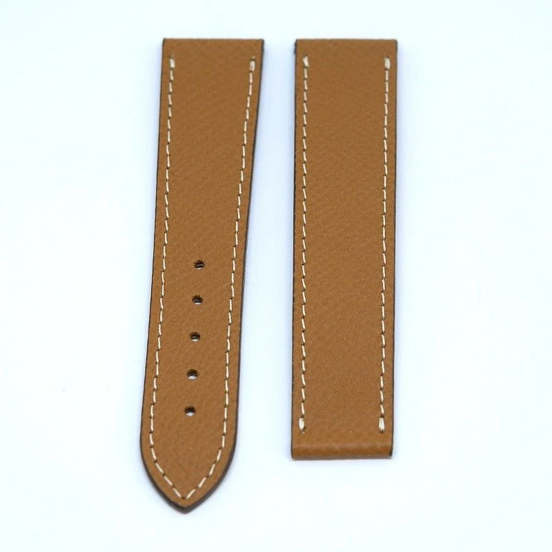 Bracelet veau grainé whisky compatible boucle déployante omega