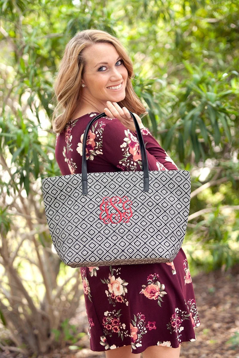 Black Diamond Charlotte Purse - Personalized