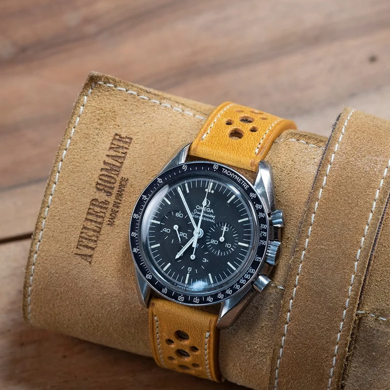 Bracelet rallye Tuscany ocre compatible boucle déployante omega