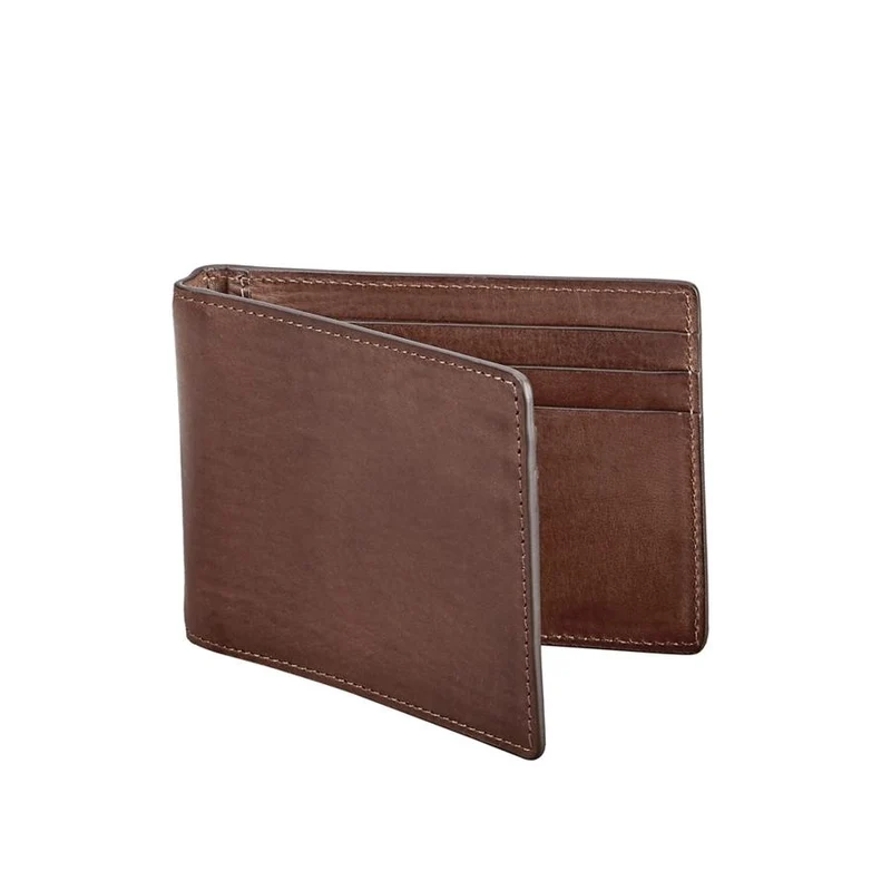 Brown Money Clip - Vachetta Leather - Personalized