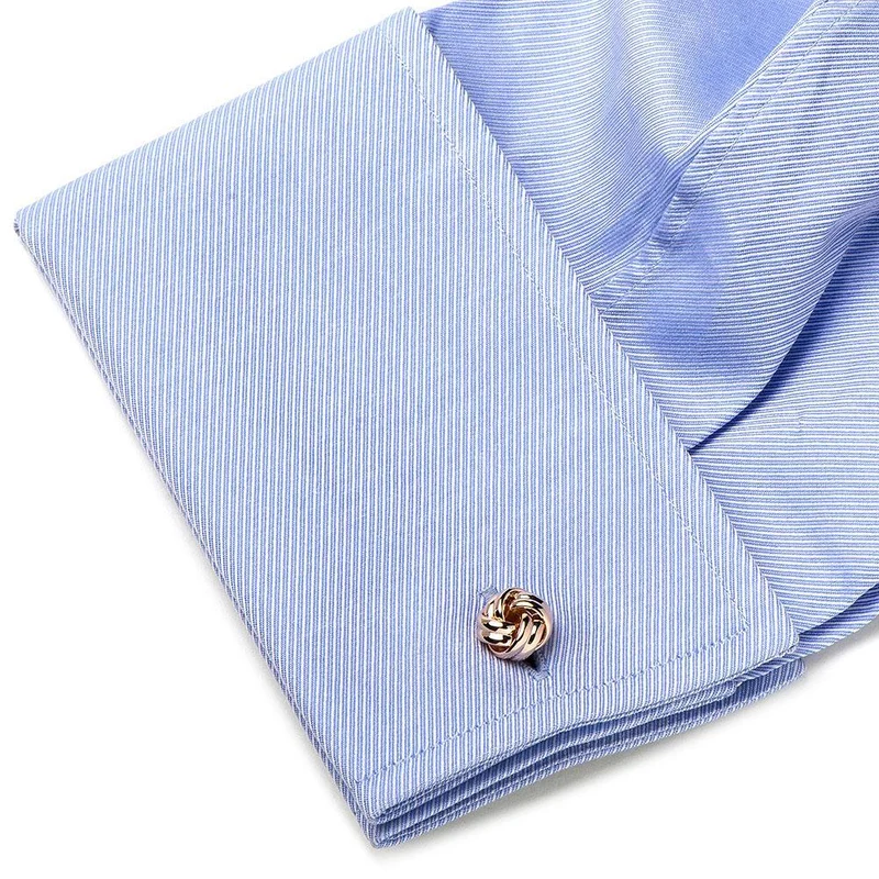 Rose Gold Knot Cufflinks