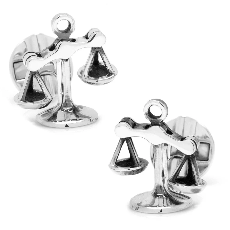 Moving Parts Scales of Justice Cufflinks