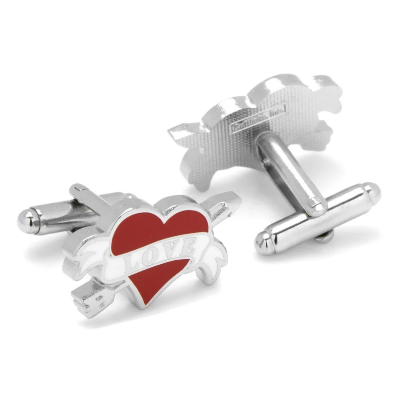 Tattoo Heart Cufflinks