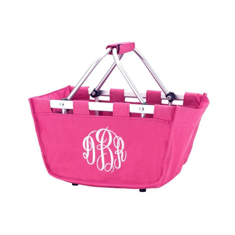 Hot Pink Mini Market Tote - Personalized