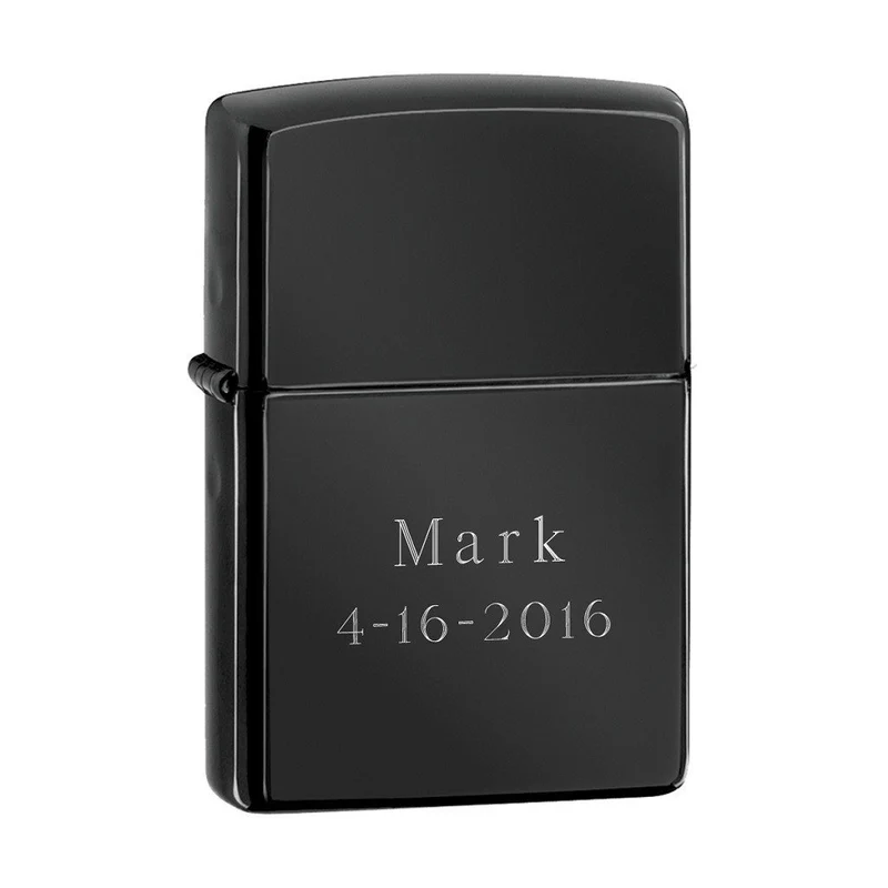 Zippo Personalized Ebony Lighter