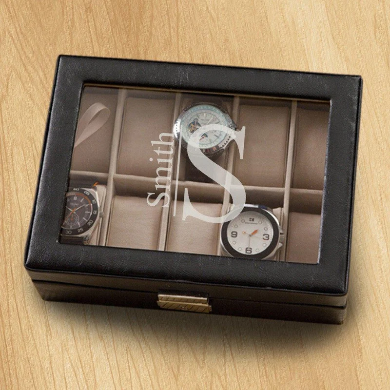 Monogrammed Watch Box