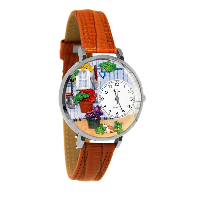Gardening Watch in Silver (Large)