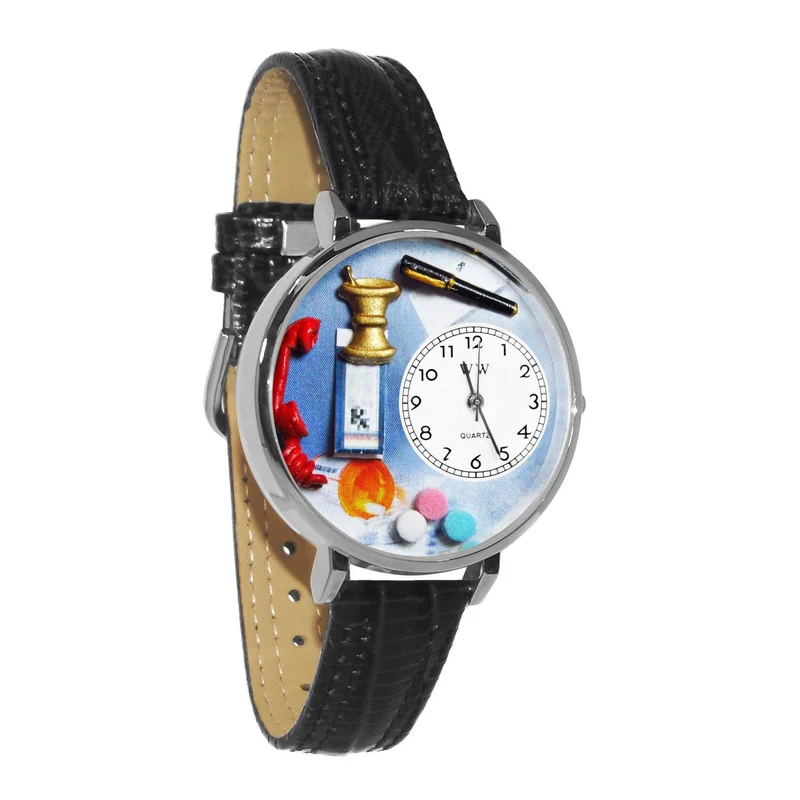 Pharmacist Watch in Silver (Large)