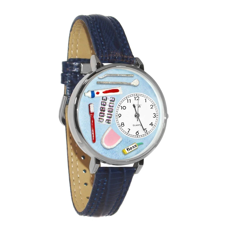 Dentist Watch in Silver (Large)
