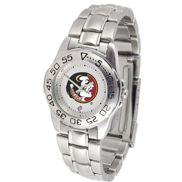 Florida State Seminoles Ladies Steel Band Sports Watch