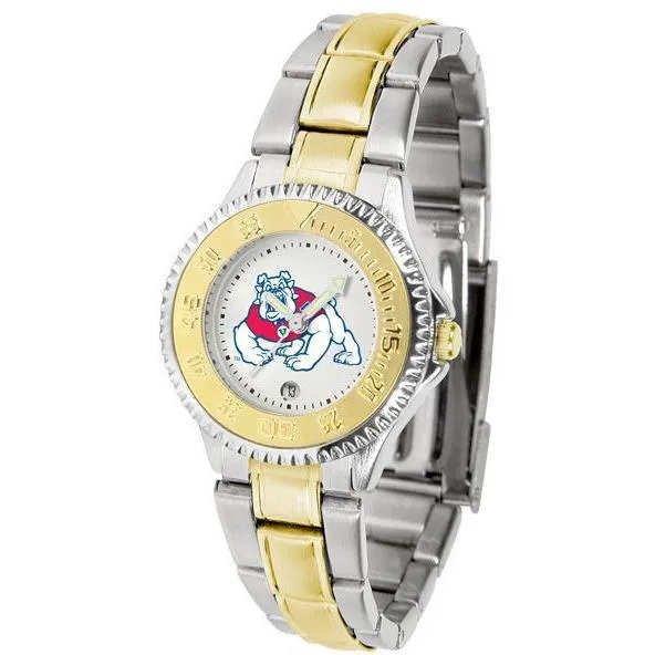 Fresno State Bulldogs Ladies Competitor Two-Tone Band Watch