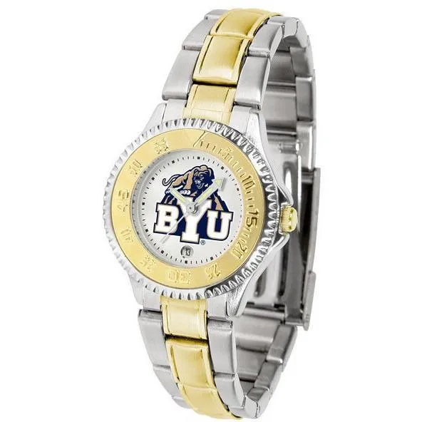 Brigham Young Cougars Ladies Competitor Two-Tone Band Watch