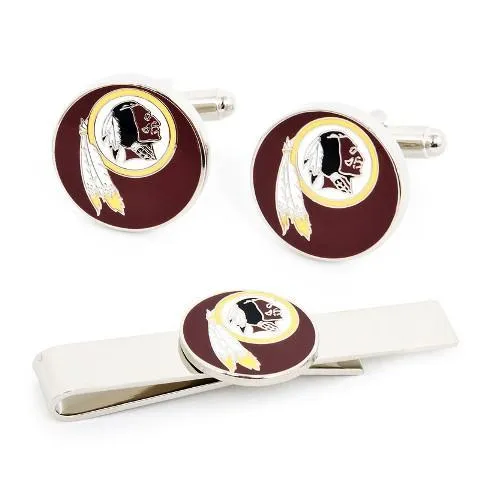 Washington Redskins Cufflinks and Tie Bar Gift Set
