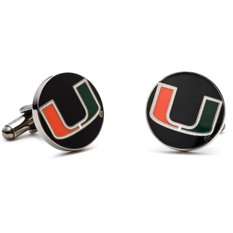 Miami Hurricanes Enamel Cufflinks
